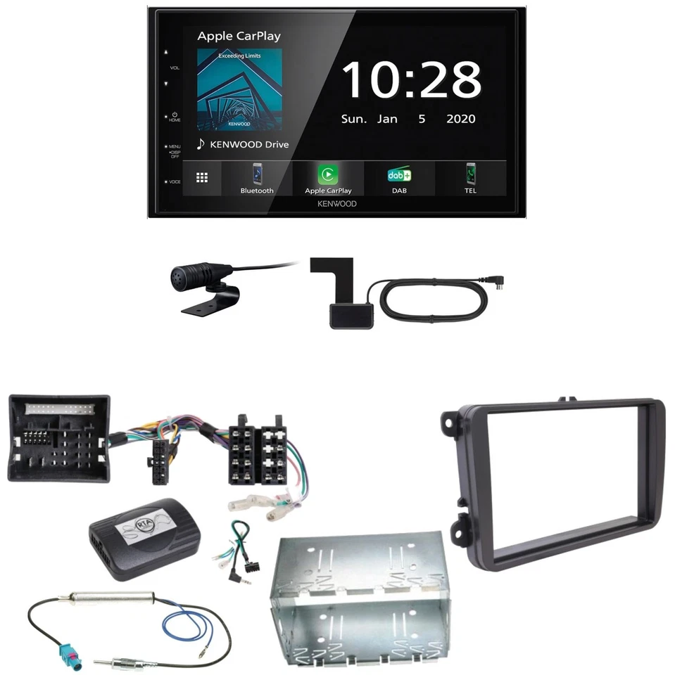 Kenwood DMX5020DABS Android Auto CarPlay Einbauset für T6 Sharan 2 Beetle - Bild 1 von 1