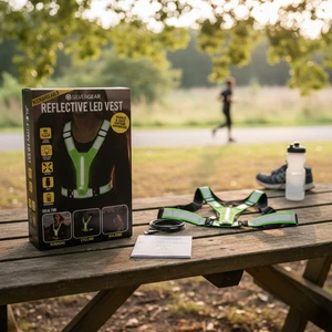 LED High Visibility Vest Safety Vest Running Vests Reflective LEDs Rechargeable - Picture 1 of 10