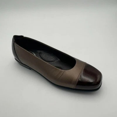 Vestido plano SAS Coco-M genuino cómodo sin cordones para mujer, bronce, talla 7 N Foto 1 de 4