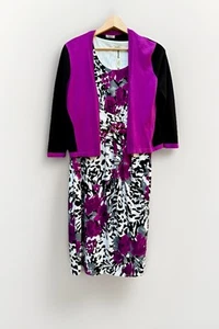 NEW PRÉCIS PETITE Sleeveless Wedding Dress Size 10P & Bolero Cardigan Jacket S - Picture 1 of 17