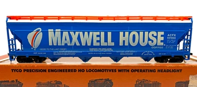 HO TYCO 358E CENTER FLOW HOPPER MAXWELL HOUSE - Image 1 of 2