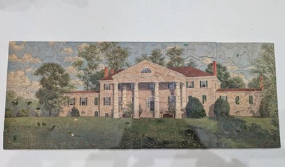 Pastime Puzzle Wood Jigsaw 250 Piece " Home Of James Madison" - Image 1 of 4