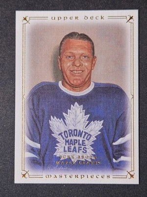 08-09 Upper Deck Masterpieces Turk Broda 🚨🚨🚨 Toronto Maple Leafs  - Image 1 of 2