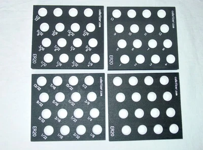 ER20 Collet Inch or Metric Set Storage Rack, Engraved, Tray, Holder, Stand Caddy - Image 1 of 2