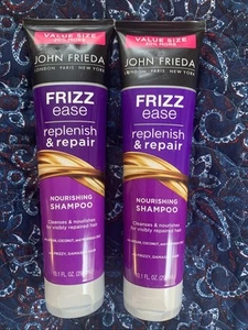 2x-John Frieda Frizz Ease Replenish & Repair Shampoo -NEW 10.1 oz Value Size - Picture 1 of 4