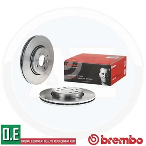 BREMBO BRAKE DISCS FRONT AXLE 280MM VENTED TYPE HIGH-CARBON + SCREWS 09.8137.24 - Picture 1 of 1