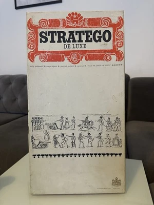 Stratego de Luxe Brettspiel Hausemann & Hötte 1960er Rot Blau  komplett - Bild 1 von 3
