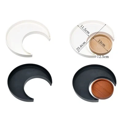 Plastic Serving Tray Crystal Holder Jewelry Storage Dish - Image 1 of 4