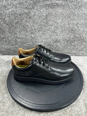 Florsheim Oxford Shoes Mens Size 12 Extra Wide Crossover Soft Toe Work Black - Image 1 of 4