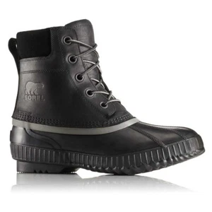 MEN'S SOREL CHEYANNE II WP BOOTS BLACK SZ 8.5, New! - Picture 1 of 2