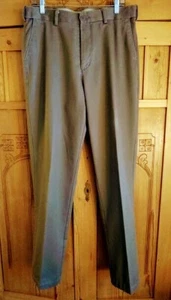 Cabela's Brown Men's Pants Flat Front, Comfy Fit Waist 34 x 34 - Picture 1 of 4