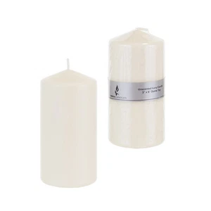Mega Candles - Unscented 3" x 6" Round Pillar Candle - Ivory, Set of 6 - Picture 1 of 3
