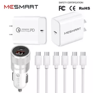 Fast Wall Car Charger Type C Cable Data Cord For Apple iPhone 15 Pro Max 15 Plus - Picture 1 of 37