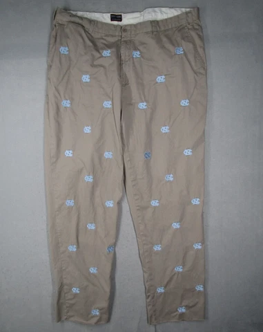 North Carolina Tar Heels Stadium Pants Mens 44 Beige Pennington Bailes 44x36 Cover