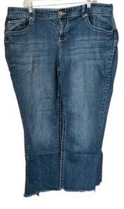 Maurices Bootcut Jeans Womens Size 20R Thick Stitch Curvy Stretch Western 42x28 - Picture 1 of 14