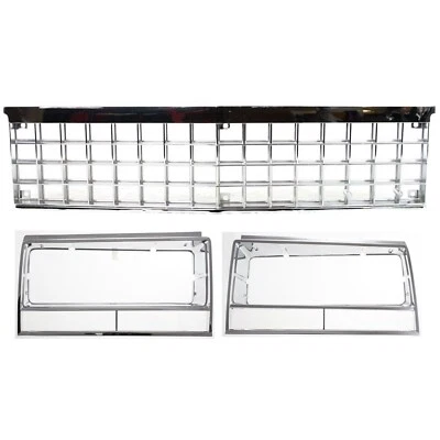 Grille and Headlight Door Kit For 1982-1987 Chevrolet El Camino 1982-1983 Malibu - Image 1 of 4