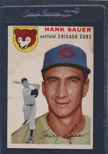 1954 Topps #004 Hank Sauer Cubs Fair 54T4-100615-1 - Picture 1 of 1