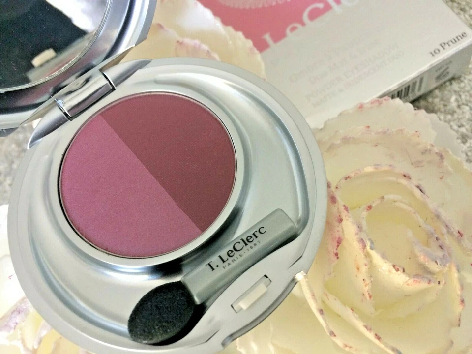 T LECLERC Augen Duo -schatten Augenlider Matt & Irisierend 10 Pflaume Wert - Bild 1 von 1