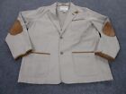 Orvis Jacket Adult 46T Canvas Sport Coat Fishing Outdoors Elbow Patches Mens