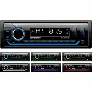 Blaupunkt Auto Radio Bpa 1123 BT Stereo Bluetooth USB Aux Input Multicolore Ecc. - Foto 1 di 7