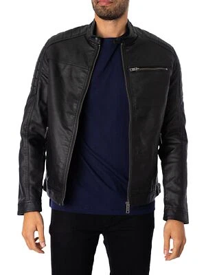 Jack & Jones de los hombres Chaqueta Rocky, Negro - Imagen 1 de 4