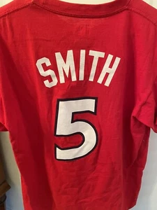 NBA - ATLANTA HAWKS - #5 Josh SMITH Majestic Men's Medium Good Condition - Picture 1 of 3