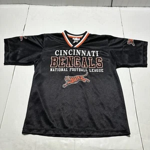 Vintage Cincinnati Bengals Jersey Youth Kids M 12-14 Football Mighty Mac NFL - Picture 1 of 8