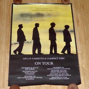 ECHO AND THE BUNNYMEN SONGS TO LEARN AND SING ORIGINAL 1985 EUROPEAN TOUR POSTER - Picture 1 of 1