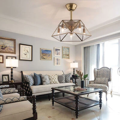 18" Caged Ceiling Fan Light Adjustable Speed For Living Room W/ Remote Control - Image 1 of 4