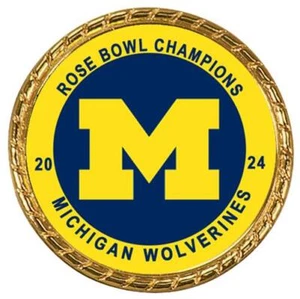 Tribute Coin Michigan Wolverines 2024 Rose Bowl Champions - Picture 1 of 3