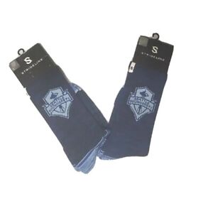 STRIDELINE MLS Seattle Sounders FC Full Knit Crew Socks Blue Unisex One Size NWT