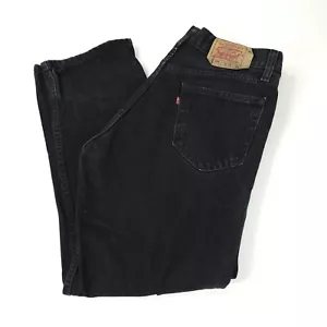 Vintage Levis 501 Jean Pants Mens 38x30 Black Dark Stone Wash USA 90s Y2K Button - Picture 1 of 24