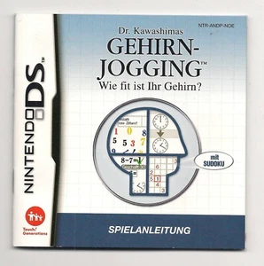 Nintendo DS Spielanleitung Manual - Dr. Kawashimas Gehirn-Jogging (A72) - Picture 1 of 2