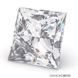 1.01 Carat J/VS2/V.Good Cut Princess AGI Earth Mined Diamond 5.28x5.24x4.30mm - Picture 1 of 4