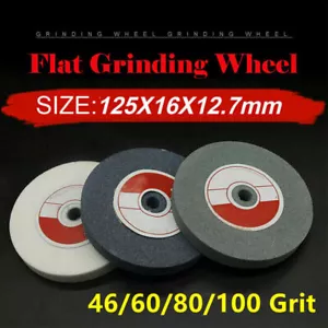 5 inch Bench Grinder Grinding Wheel Silicon Carbide,Corundum 46/60/80/100 Grit - Picture 1 of 13