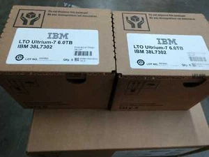 IBM 38L7302 LTO ULTRIUM  7 TAPES LTO-7 IBM Brand Original Packaging (10 Pack) - Picture 1 of 3