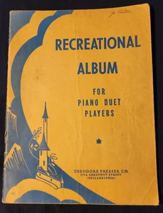 RECREATIONAL ALBUM FOR DUET PIANO PLAYERS  1937 THEODORE PRESSER - Picture 1 of 7