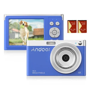 Andoer Compact 4K Digital Camera Video Camcorder 50MP 2.88Inch IPS Screen A0U3 - Picture 1 of 11