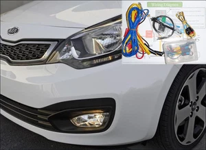 Fog Lamp Light Harness Complete Kit For 12~2015+ Kia Rio Sedan 4Door Genuine OEM - Picture 1 of 6