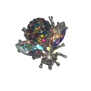 Vintage Rhinestone Bee Colorful Pin Brooch - Jewelry Collection - Picture 1 of 10
