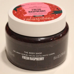 New The Body Shop Fresh Raspberry Gel Body Scrub 8.6oz - Picture 1 of 4