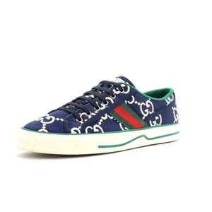 Gucci 1977 Tennis Sneakers GG Embroidered Canvas - Picture 1 of 6