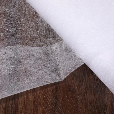 Double Sided Fusible Web 19.69in x 5.5yd White Iron-On Adhesive Non-Woven Fus... - Image 1 of 4