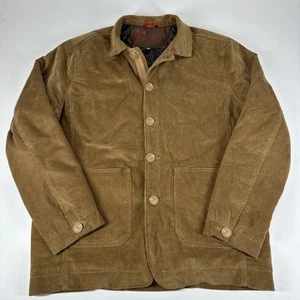 Robert Graham Men's XL Button Front Corduroy Jacket Burgundy Brown - Picture 1 of 5