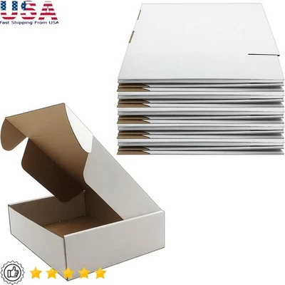 Premium Shipping Boxes Set of 20 Kraft Corrugated Cardboard DIY Mailer Packaging - Image 1 of 4