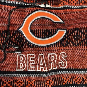 Chicago Bears Boho Style Drawstring Backpack Blue Orange NEW Unique Comfortable - Picture 1 of 5