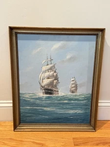 Jay J Arnold Sailing Ships “Yankee Whaler’s” Sunbeam Whaling Nautical Painting - Picture 1 of 8