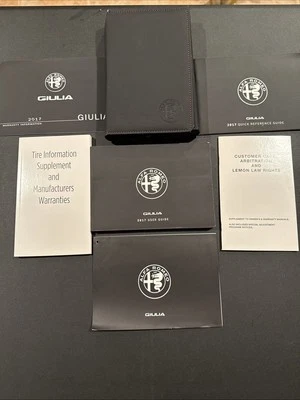 2017 阿尔法罗密欧朱利亚车主手册套装原始设备制造商 17 — 第 1/3 张图片