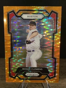 2024 Panini Prizm Baseball Roger Clemens Orange Pulsar Prizm /399 Red Sox - Picture 1 of 3