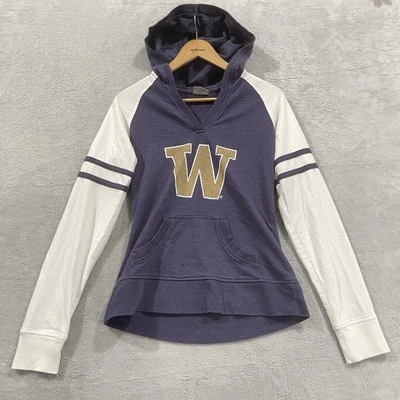 Columbia Washington Huskies Hoodie Women's Large Logo Raglan Pullover Training - Image 1 of 4